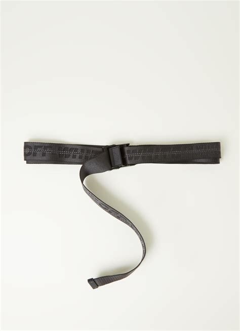 off white riem zwart nep
